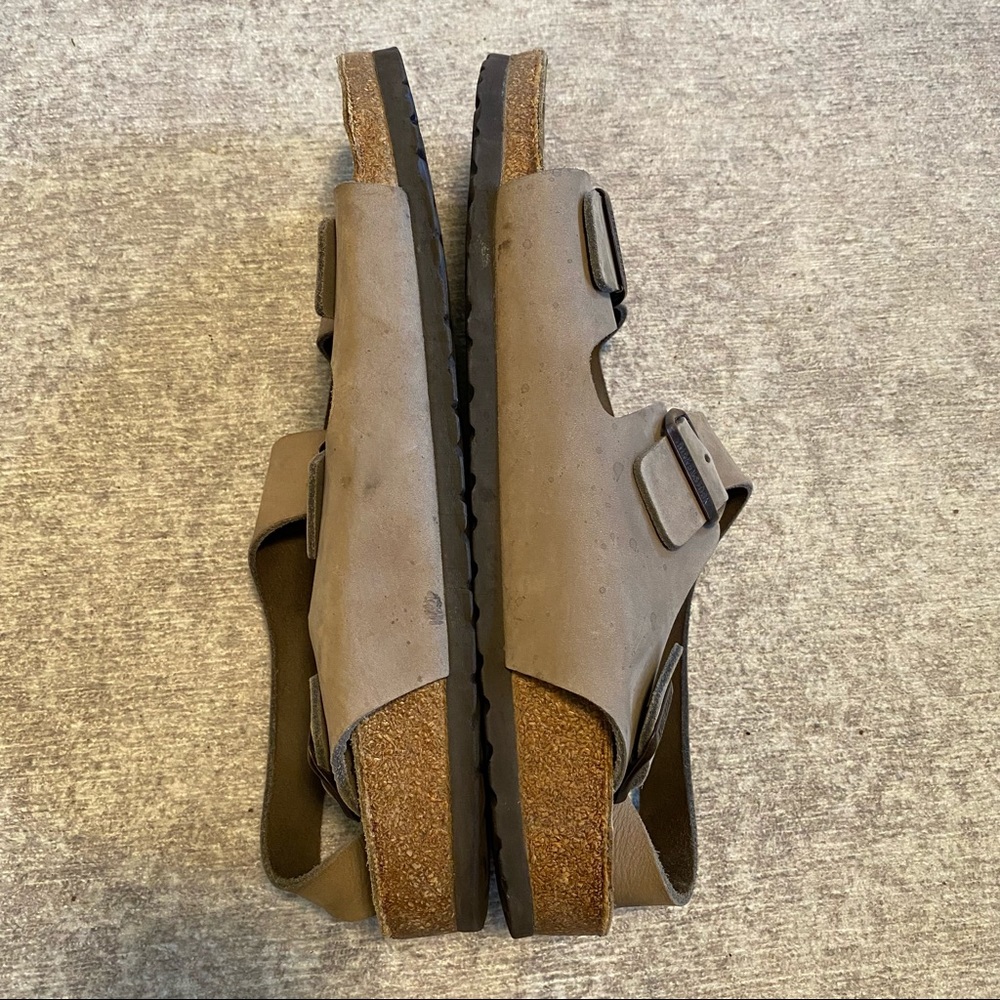 Birkenstock Milano Sandal Tan Slingback Leather 46 - Picture 4 of 10